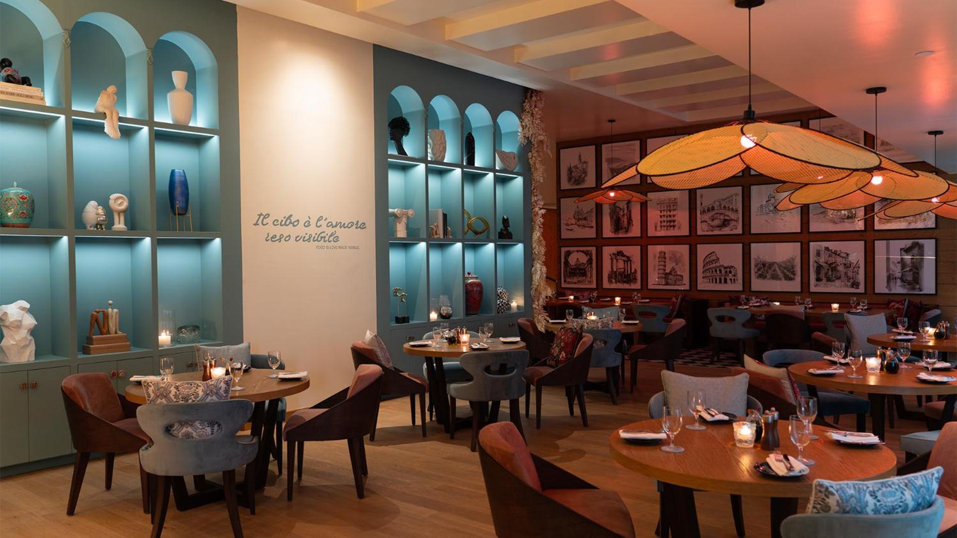 Fairmont Riyadh Exteriör bild Restaurant interior